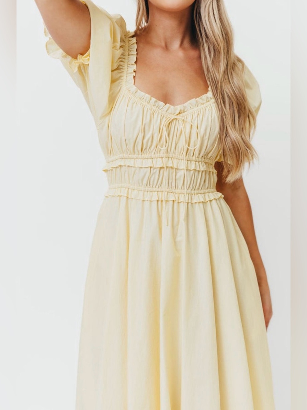 Sydnee Cotton Maxi Dress in Butter
Yellow - Bump Friendly